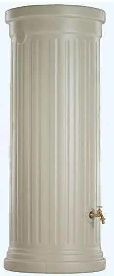Front Page -EcoGrow Store 1000l column water tank sand beige 1 jpg