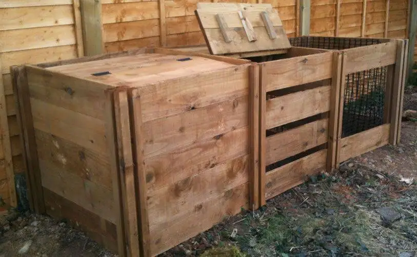 1150 Litre Blackdown Range Triple Mix Wooden Composter With Lids 3 1150 Litre Blackdown Range Triple Mix Wooden Composter With Lids
