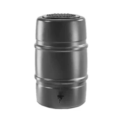 Grey Harcostar 227L Water Butt Barrel -EcoGrow Store 227l grey new2 jpg