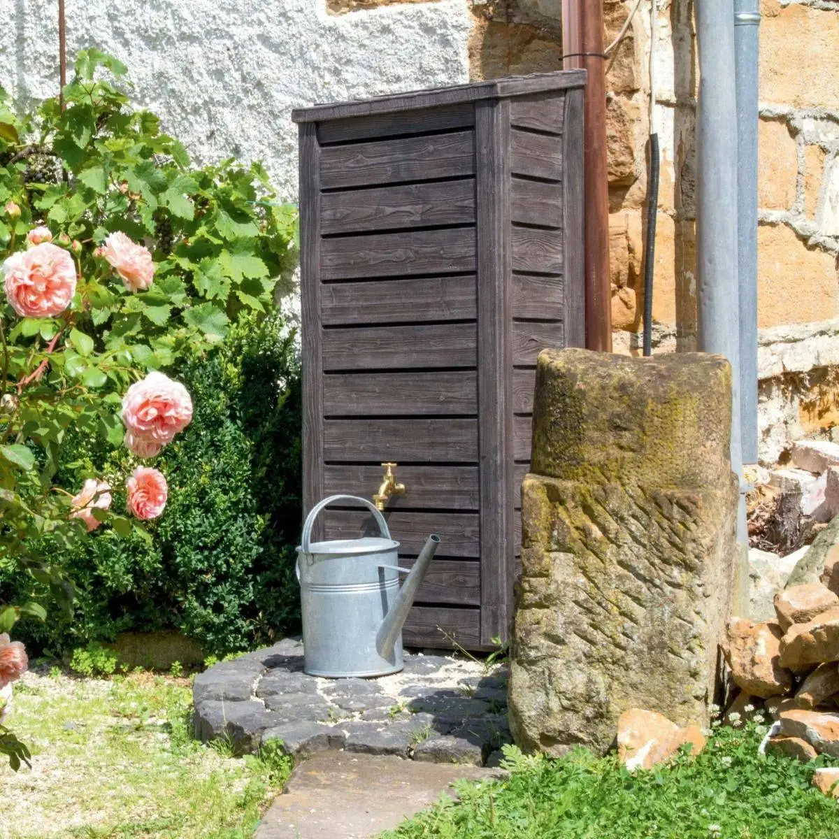 230L Norway Wood Effect Water Butt 3 230L Norway Wood Effect Water Butt