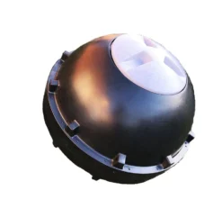 315L CompoSphere Rollable Tumbler Composter Black -EcoGrow Store 2 pic side whitbkgrnd jpg