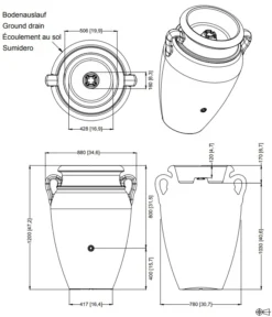 360L Antique Amphora Water Butt In Terracotta 7 360L Antique Amphora Water Butt In Terracotta -EcoGrow Store 3 4541 2 and 3 360 amphora 2 png