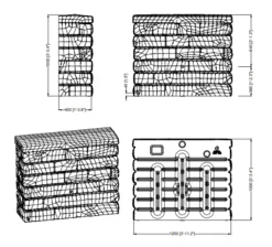 400L Rocky Wall Water Tank In Red Stone -EcoGrow Store 3 4545 6 and 7 rocky wall tanks 1 png
