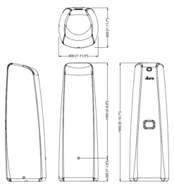 400L Elegance Wall Tank - Stone Grey -EcoGrow Store 3 4570 and 1 400l elegance 1 png