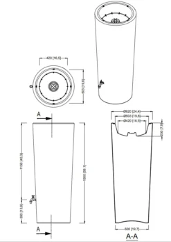 350L Opulent Colour 2 In 1 Water Tank With Planter - Apple Green 13 350L Opulent Colour 2 In 1 Water Tank With Planter - Apple Green -EcoGrow Store 3 4581 2 3 and 4 color 2 in 1 png