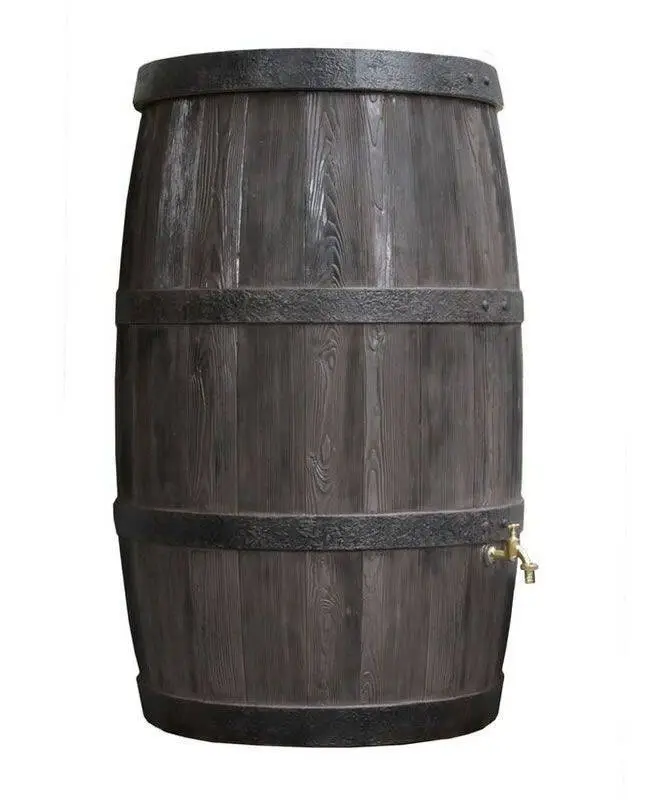 500L Burgundy Wood Effect Water Butt Barrel 4 500L Burgundy Wood Effect Water Butt Barrel - Image 2