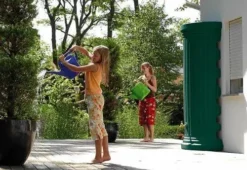 550L Column Wall Water Tank - Dark Green