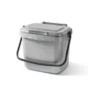5ltr Silver Grey Kitchen Caddy -EcoGrow Store 5ltr kitchen caddy silver jpg