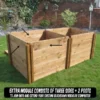 600 Litre Blackdown Range Single Standard Wooden Composter Extra Module -EcoGrow Store 600 blackdown range single standard wooden composter extra module 1 jpg