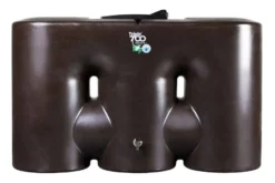 700L TRIPLO Polytank Water Tank - Oak Brown