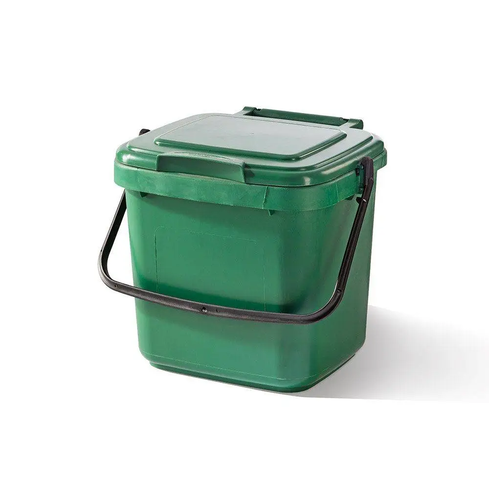 Recycled Plastic 7ltr Green Kitchen Caddy 4 Recycled Plastic 7ltr Green Kitchen Caddy - Image 2