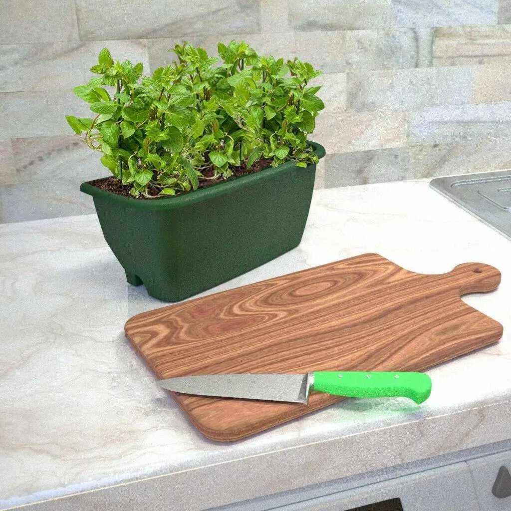 Rainwater Terrace 2 Pack Planter Kit - Dark Green (2 Planters & 2 Capillary Mats) 5 Rainwater Terrace 2 Pack Planter Kit - Dark Green (2 Planters & 2 Capillary Mats) - Image 3