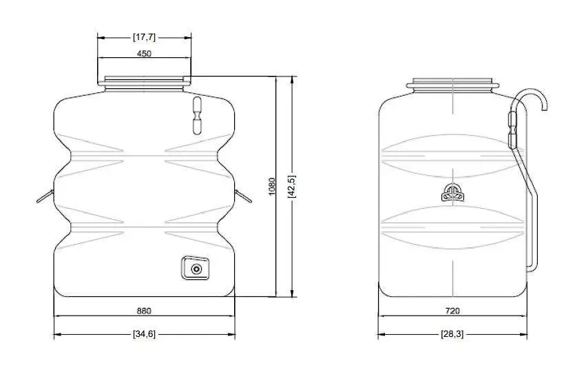 500L Garden Water Tank 5 500L Garden Water Tank - Image 3