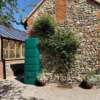 330L Slim Rainwater Wall Tank In Green -EcoGrow Store garantia green slim wall tank 300l in situ 1 jpg