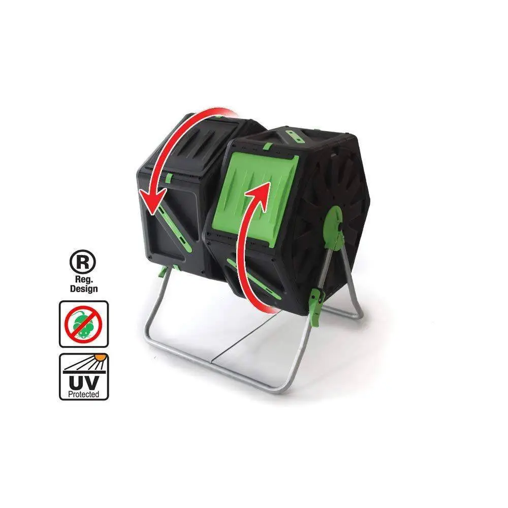 Gardening Naturally Dual Tumbling Composter 2 X 70L Cells 5 Gardening Naturally Dual Tumbling Composter 2 X 70L Cells - Image 3