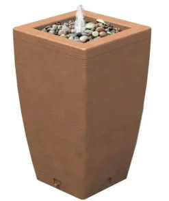 Algreen 185L Madison Rain Barrel With Fountain - Terracotta Effect 5 Algreen 185L Madison Rain Barrel With Fountain - Terracotta Effect -EcoGrow Store madison 185 litre rain barrel 3 1 jpg
