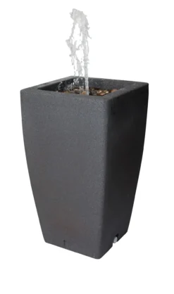 Algreen 185L Madison Rain Barrel With Fountain - Millstone