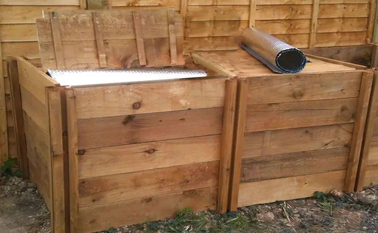 1200 Litre Blackdown Range Double Deluxe Standard Wooden Composter 3 1200 Litre Blackdown Range Double Deluxe Standard Wooden Composter