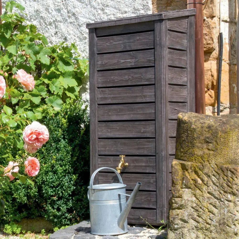 230L Norway Wood Effect Water Butt 4 230L Norway Wood Effect Water Butt - Image 2