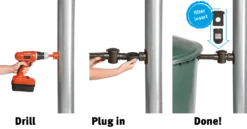 Graf Speedy Rain Water Diverter Collector With Filter -EcoGrow Store regensammler speedy montage button en png