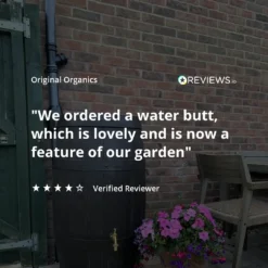 250L Barrique Oak Wood Effect Water Butt Barrel -EcoGrow Store reviews.io social proof image 3 jpg