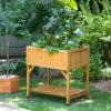 Raised Bed Planter (FSC 100%) -EcoGrow Store rp6001n raised planter natural 1 jpg