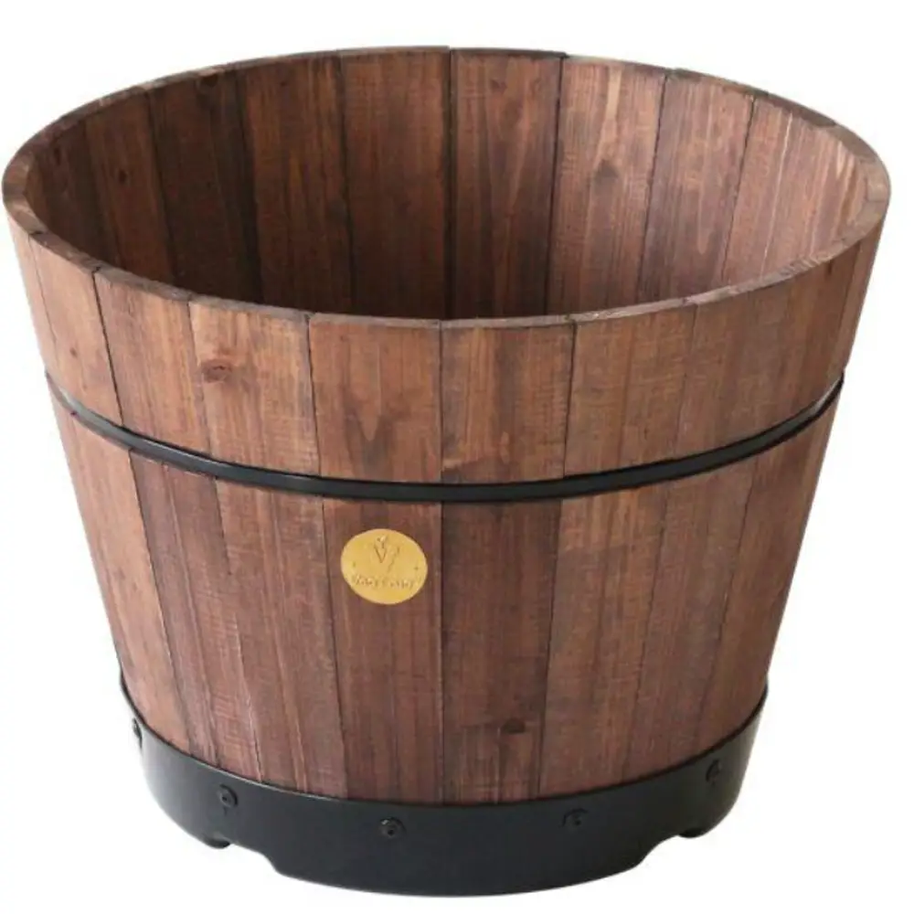 Build A Barrel By VegTrug, Small 37cm - Dark Brown (FSC 100%) 3 Build A Barrel By VegTrug, Small 37cm - Dark Brown (FSC 100%)