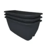 Rainwater Terrace 3 Pack Planter Kit - Black (3 Planters & 3 Capillary Mats) 1 Rainwater Terrace 3 Pack Planter Kit - Black (3 Planters & 3 Capillary Mats) -EcoGrow Store sgrb8mek jpeg