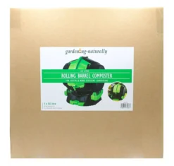 Tumbling Barrel Rolling Composter 50L -EcoGrow Store single barrel composter jpg