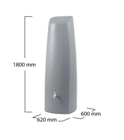 400L Elegance Wall Tank - Stone Grey -EcoGrow Store vorlage bema ung elegance zinkgrau m 1380x720 1 png