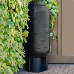 Strata 250L Black Slimline Water Butt With Tap & Lid
