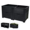 High Planting Bed With Storage - Ideal For Balconies -EcoGrow Store y54401010 jpg