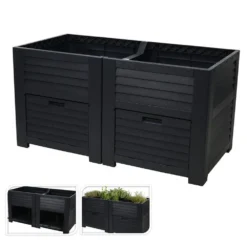 High Planting Bed With Storage - Ideal For Balconies